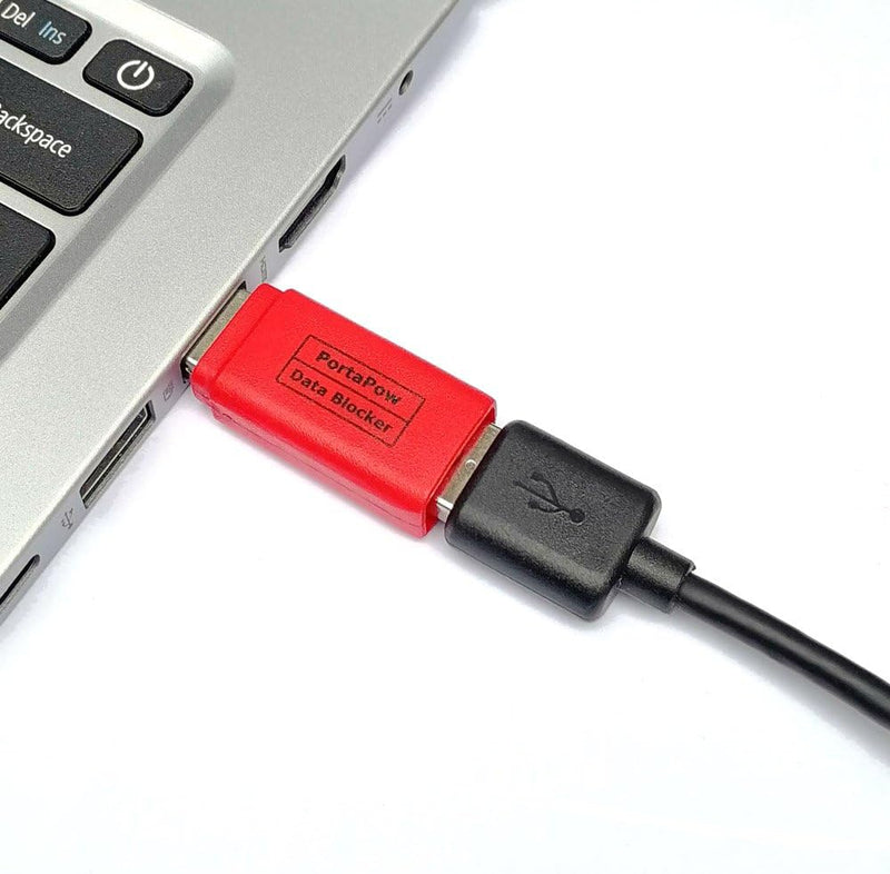 [AUSTRALIA] - USB Data Blocker, JSAUX (4-Pack) USB-A Defender Only for Quick Charge, Protect Against Juice Jacking, Refuse Hacking Provide Safe Charging- Red 