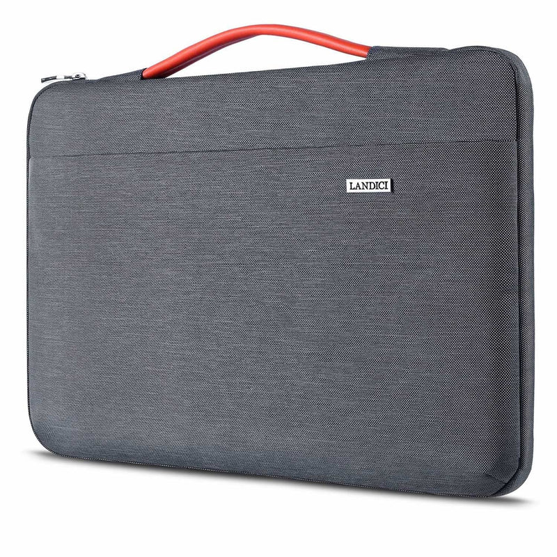 LANDICI Laptop Sleeve Carring Case 15.6 16 Inch,360°Protective Waterproof Computer Cover Bag Compatible with MacBook Air 15,MacBook Pro 15/16 2021,16 Inch Dell Lenovo HP Acer Samsung Notebook,Grey 15.6-16 inch Grey