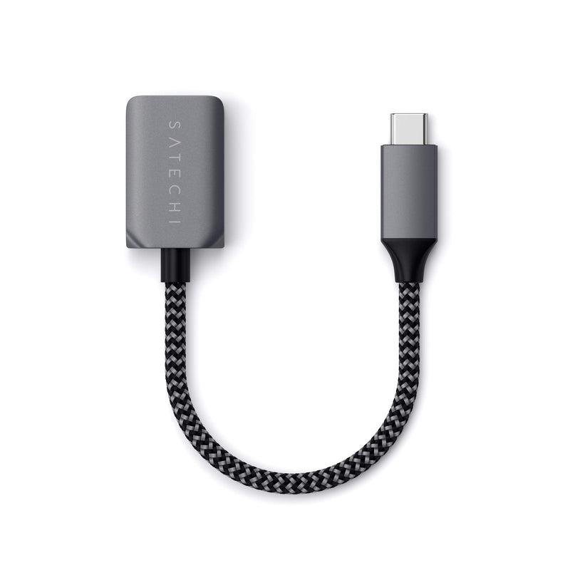Satechi USB-C to USB 3.0 Adapter Cable – USB Type-C to Type-A Female – Compatible with 2021 MacBook Pro M1 Pro & Max, 2020 MacBook Air/Pro M1, 2021 iPad Pro M1 and More
