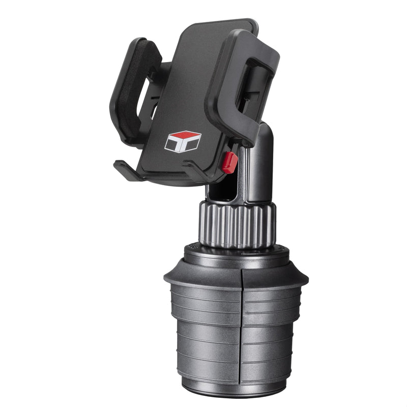 Tuff Tech Cradle Cup Mount Phone Holder, Fits Most Smartphones | 360-Degree Rotation, Articulating Arm, Spring-Loaded Cradle, Fits Most Cars, Trucks, and SUVs Medium to Large