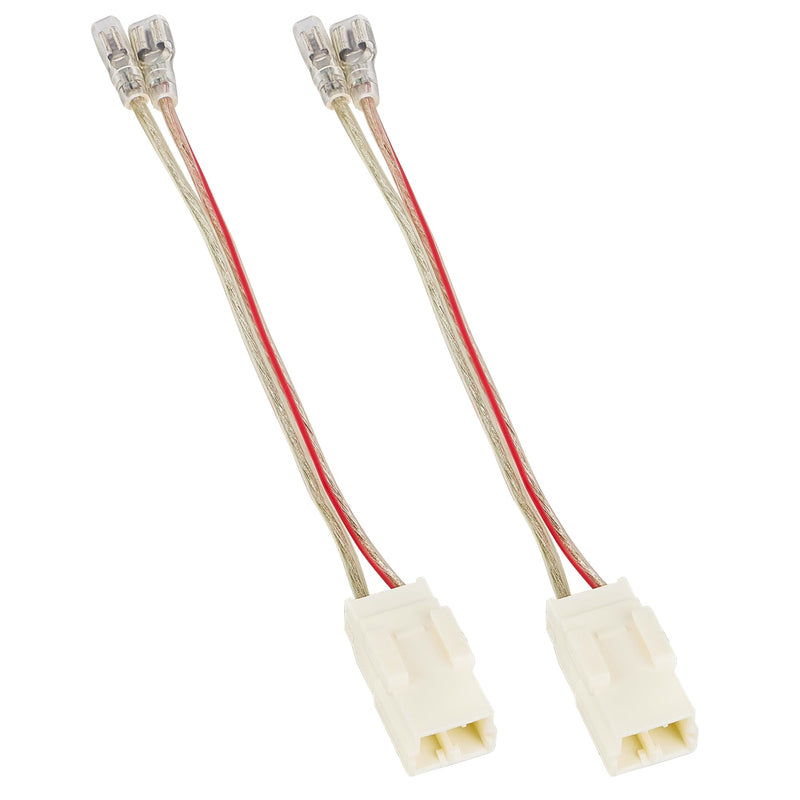 RED WOLF Door Speaker Wiring Harness Adapter 2 PCS Replacement for 2002-2019 Jeep Wrangler JK, Chrysler, Dodge Vehicles Install Aftermarket Front Rear Door Speaker Wire Cable Plug Connector