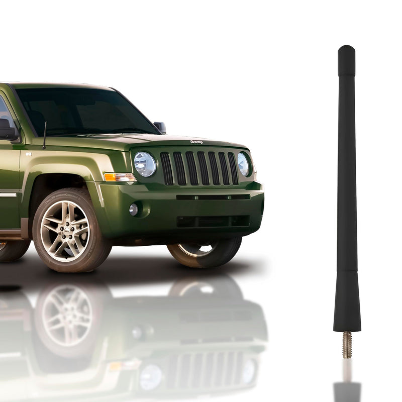 7-Inch Antenna Mast for Jeep Patriot MK & Compass (2007-2017) – Highly Durable Premium Short Antenna – Car Wash-Proof Radio Antenna for FM AM – Rugged Design – Jeep Accessories