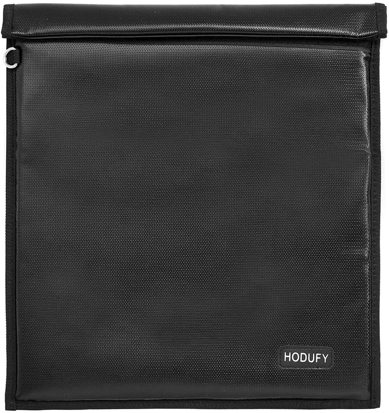 Faraday Bags 9.8 x 11 Inches, Fireproof & Waterproof Faraday Cage, Faraday Key Fob Protector, Cell Phone Signal Jammer, Car RFID Signal Blocking, Anti-Theft Pouch 9.8"X11" Black