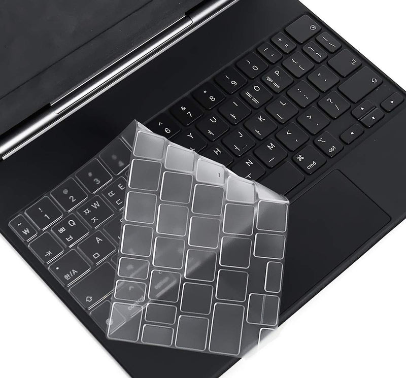 CaseBuy Ultra Thin Keyboard Cover for Apple iPad Air 4th Gen & iPad Pro 11-inch with Magic Keyboard(3rd 2nd Generation), iPad Air 4th TPU Protective Skin iPad Pro 11(3rd 2nd Gen)