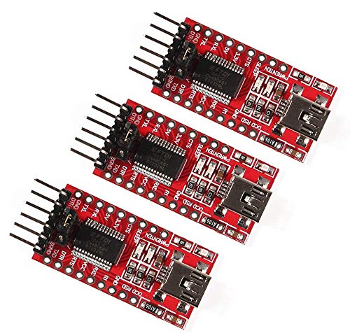 3PCS FT232RL Mini USB to TTL FTDI Adapter Module, 3.3V 5.5V FT232R Breakout FT232RL USB to Serial Converter Adapter Board Mini USB to TTL FT232RL