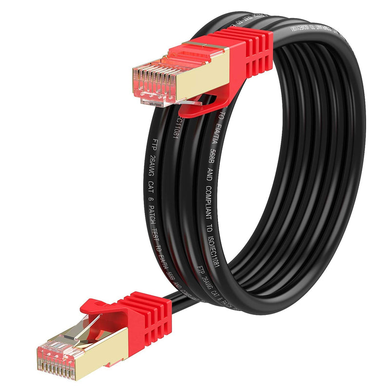 [AUSTRALIA] - XXONE Outdoor Cat 6 Ethernet Cable 25ft, 26AWG Heavy-Duty Cat6 Networking Cord Patch Cable RJ45 LAN Wire Cable FTP Waterproof Direct Burial cat6-25ft 