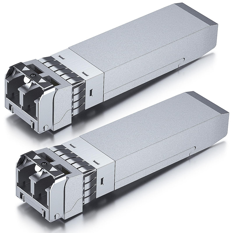 10Gtek 10GBase-SR SFP+ LC Transceiver, 10G 850nm Multimode SFP Module, up to 300 Meters, for Cisco SFP-10G-SR, Meraki MA-SFP-10GB-SR, Ubiquiti UniFi UF-MM-10G, Fortinet, TP-Link and More, Pack of 2 3) 10G-SR: 300m