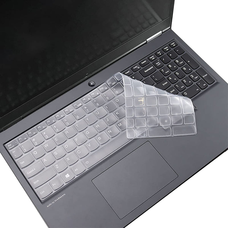 Keyboard Cover for 2022 2021 Latest 15.6 17.3 Lenovo Legion 5 5i 5p 5pi 7 7i Gaming Laptop, Legion 5 Pro 15.6 16, IdeaPad Gaming 3 3i Laptop, Legion 7 7i US Keyboard Cover (Transparent) Clear