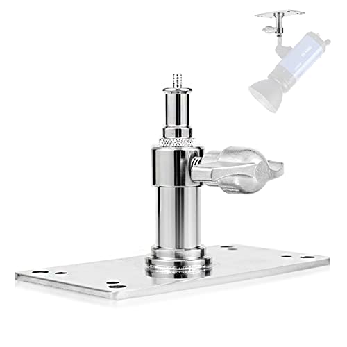 Meking Overhead Camera Wall Mount,3.34 in Wall Plate with 1/4 and 3/8 Screw