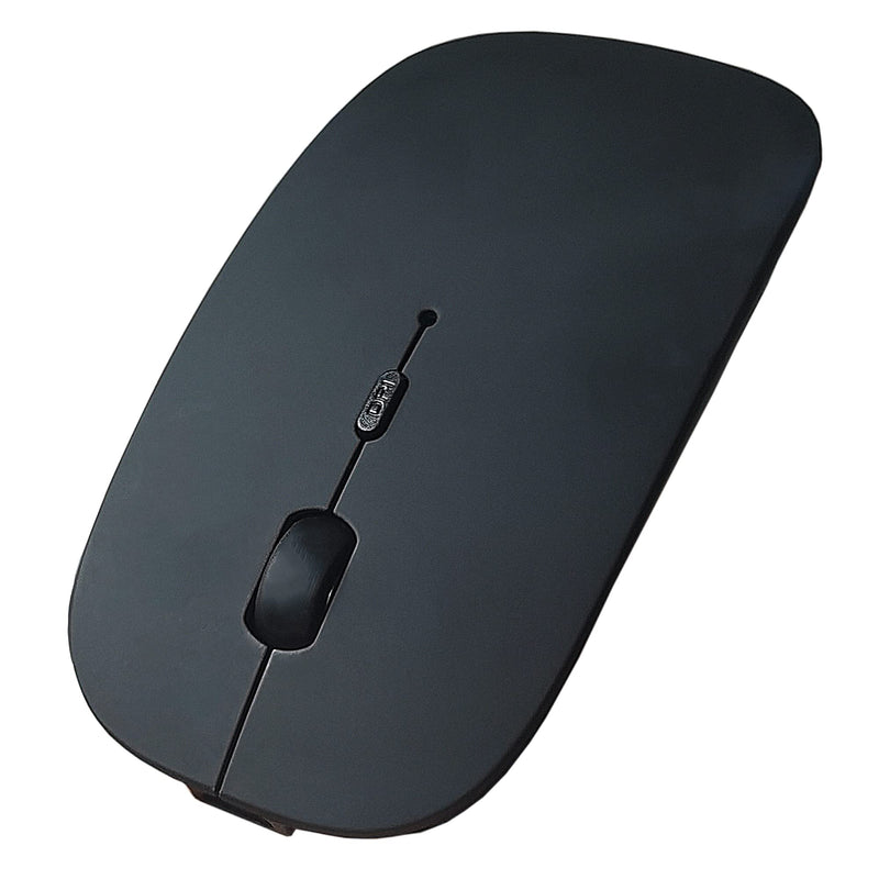 Bluetooth Mouse for Mac/Laptop/iPad/iPhone/Android PC,Rechargable Quiet Slim Wireless Mice Compatible with OS/Windows/Linux/Tablet/MacBook Pro/MacBook Air,Black