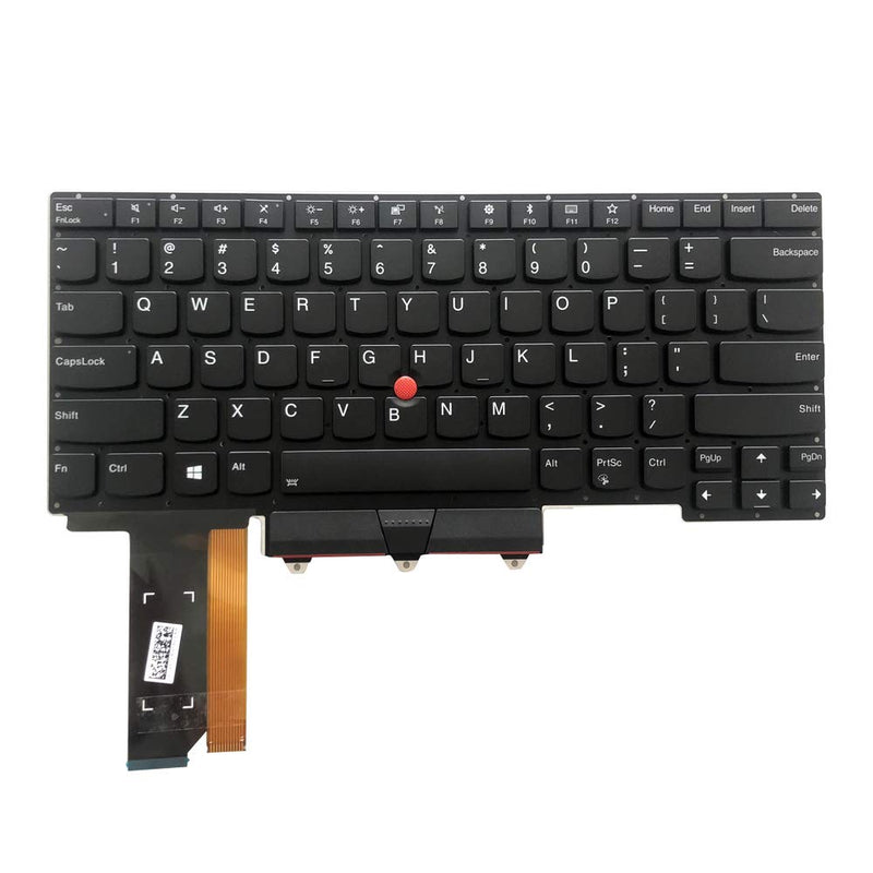GinTai US Keyboard for Lenovo ThinkPad E14 Gen 1/Gen 2 1TH 2TH, 20T6 20T7 | 20RA 20RB, Black US Layout Backlit Laptop Keyboard, QWERTY with TrackPoint SN20U63672-01 V185920BS1