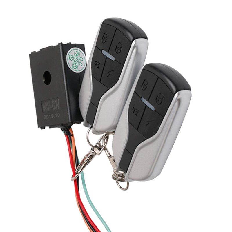 [AUSTRALIA] - Garneck Motorcycle Anti Security Alarm System with Double Remote Waterproof for 48V 60V 64V 72V Scooter Bicycle - Remote Control Random Style 