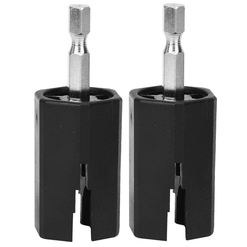 [AUSTRALIA] - Vbestlife 2PCS Guitar Electric Drill Drill Bit String Peg Winder, String Winder Tuning Peg Puller Guitar Repair and Maintenance Tool Playing Accessories 