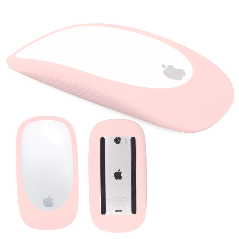 Silicone Case Cover Protective Skin for Magic Mouse 1/2 Silicone Case for Apple Magic iPad Mouse (Pink) Pink