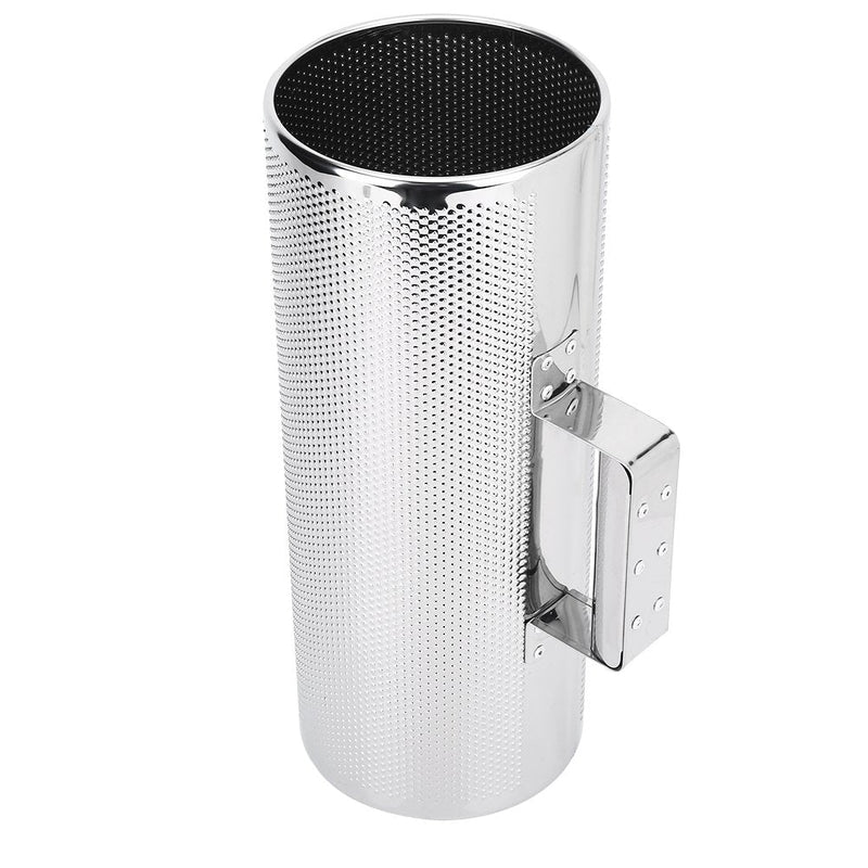 Professional Stainless Steel Guiro with Scraper Musical Training Tool for Bands, Concert, Stage Performance - Silver