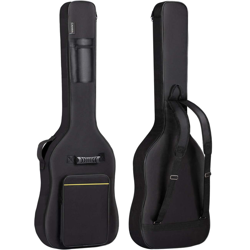 [AUSTRALIA] - CAHAYA Bass Guitar Bag Gig Bag 0.3in Padding Black Padded Backpack Soft Electric Bass Case CY0222 Bass Bag 