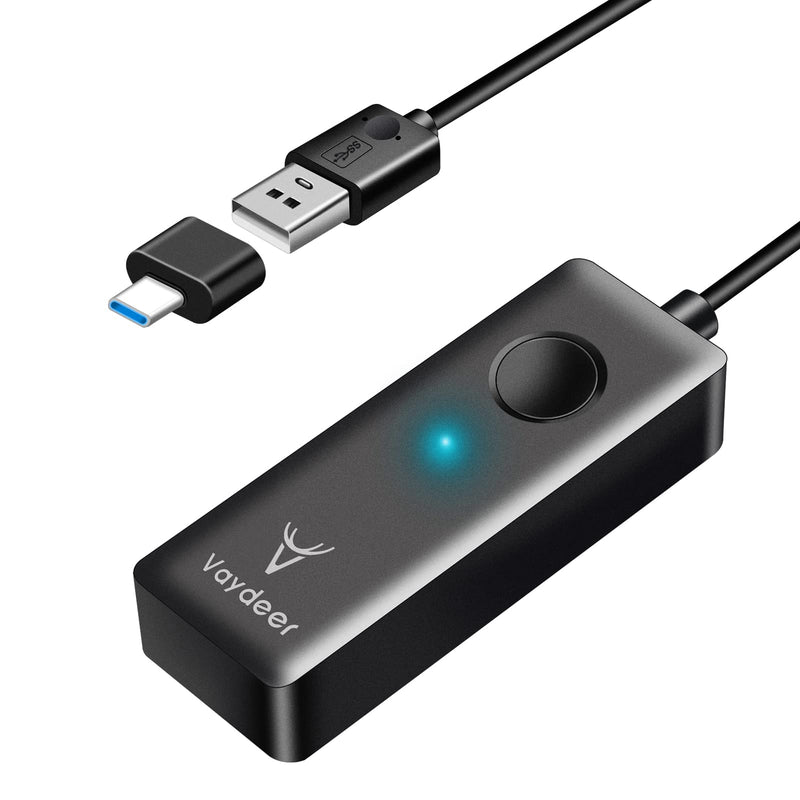 VAYDEER Undetectable Mouse Jiggler Mouse Mover USB Port for Computer,Driver-Free with ON/Off Switch,Simulate Mouse Movement to Prevent The Computer from Entering Sleep Mode,Plug-and-Play 9.84 inch cable 1-track