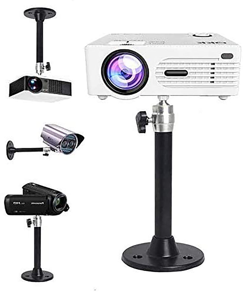 Mini Projector Mount Projector Ceiling Mount Black 7.9 in / 20 cm 360° Adjustable Projector Wall Mounts Hanger Holder for LED LCD Video Projectors Camera Office Home School