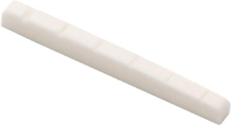 6 String Guitar Nut Modern and Vintage Electric Guitar Nut Slotted Bone Nuts Flat Bottom for Guitar Fender Strat Replacement Parts Accessories (42x3.5x3.5/4.5mm)