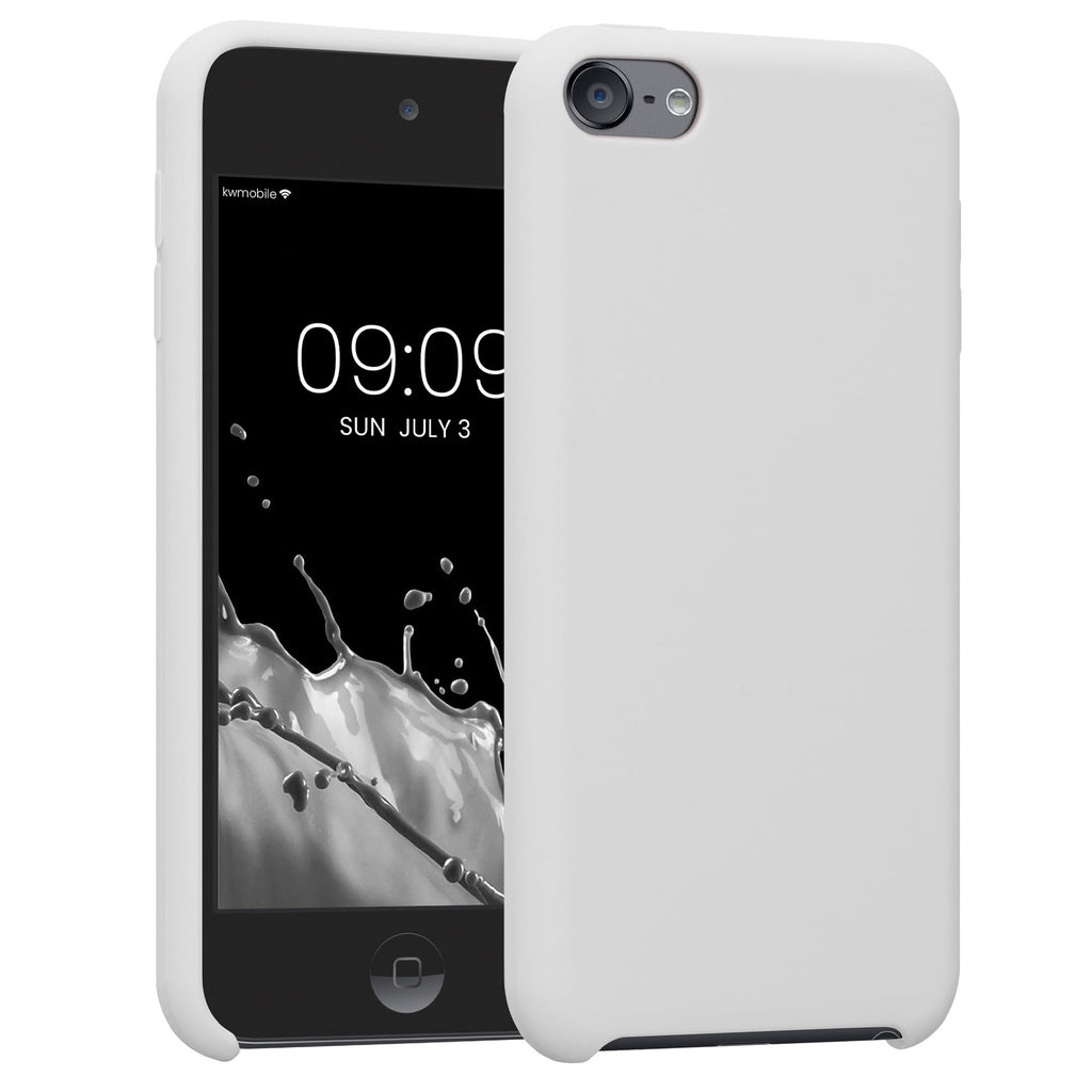 kwmobile TPU Silicone Case Compatible with Apple iPod Touch 6G / 7G (6th and 7th Generation) - Case Soft Flexible Protective Cover - White Matte