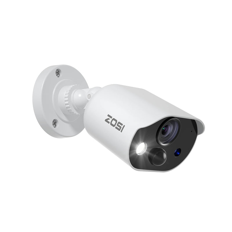 ZOSI 1080P HD-TVI Security Camera with Audio, 2MP 1920TVL Indoor Outdoor Surveillance Home Camera, Night Vision, PIR Motion Detection, IP66 Weatherproof, Only Work with ZOSI 3K Lite CCTV DVR Wired-1Cam