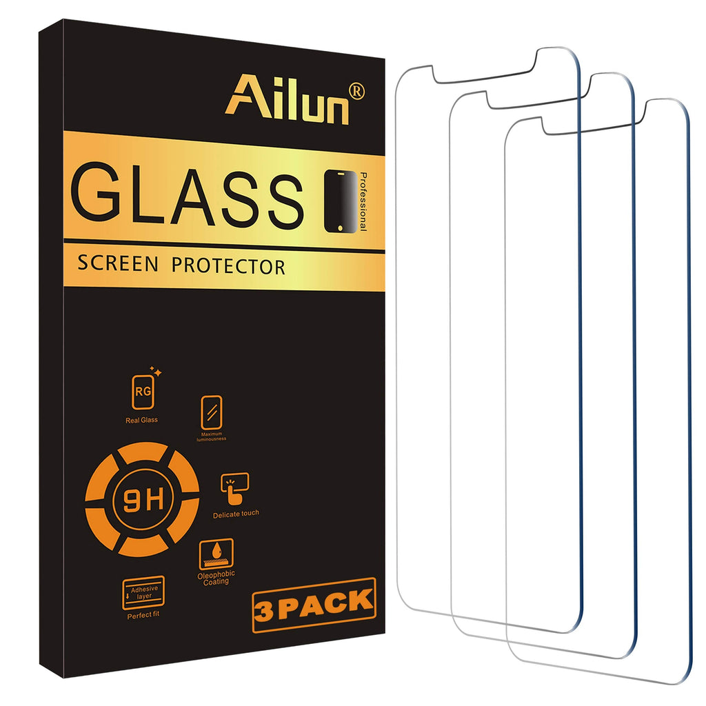 Ailun Glass Screen Protector for iPhone 12 / iPhone 12 Pro 2020 6.1 Inch 3 Pack Case Friendly Tempered Glass iPhone 12/12 Pro-6.1 Inch