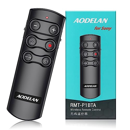 Wireless Remote Control Camera Shutter Release for Sony Replces RMT-P1BT Black for Sony