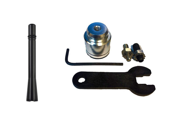 [AUSTRALIA] - 4" Antenna MAST Black + Radio Antenna Base Repair Kit for GMC Chevy and Buick Cadillac Cars & Trucks 