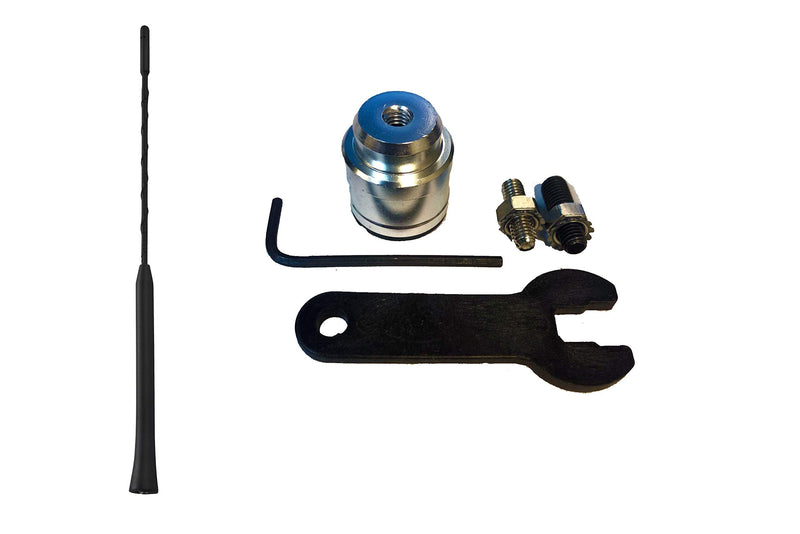 [AUSTRALIA] - 11" Antenna MAST Black + Radio Antenna Base Repair Kit for GMC Chevy and Buick Cadillac Cars & Trucks 