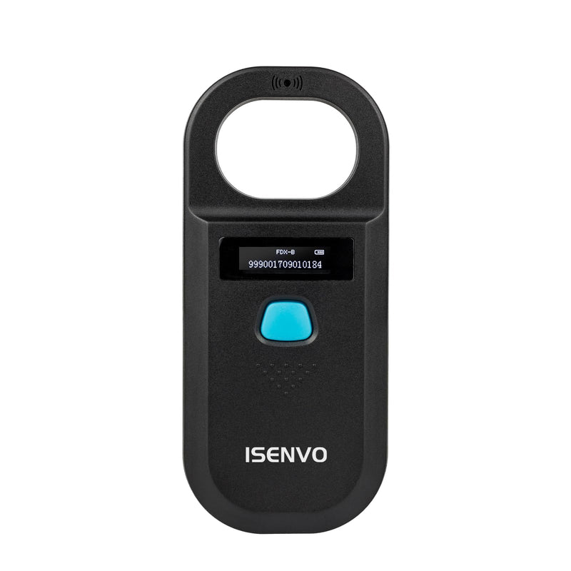 [AUSTRALIA] - Pet Microchip Scanner Rechargeable RFID EMID Micro Chip Reader Scanner 134.2kHz 125kHz 15 Digits Pet Chip ID Scanner for Animal/Pets/Pigs/Dogs/Cats (190A) 