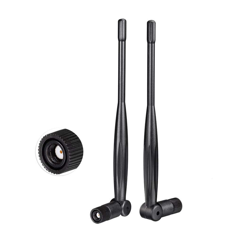 Eightwood 2.4GHz 5GHz Dual Band WiFi Antenna, 5dBi RP-SMA Antenna (2-Pack) | for Desktop PC, PCIe WiFi Card, WiFi Router, Wireless Range Extender, IP Camera