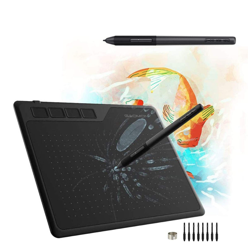 GAOMON S620 Pen Tablet & AP32 Pen- Graphics Drawing Tablet for Digital Drawing/ 2D 3D Animation/Annotating Signing/Online Tutoring