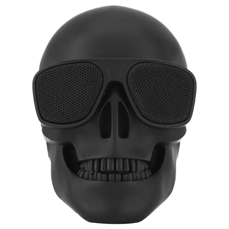[AUSTRALIA] - Skull Speaker, Portable Bluetooth Speakers Unique Speaker 8W Output Bass Stereo Compatible for Desktop PC/Laptop/Mobile Phone/MP3/MP4 Player for Halloween Decorations for Gift Party Big-Black 