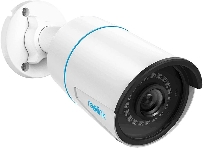 REOLINK Security IP Camera , 5MP Surveillance Outdoor Indoor PoE Camera, Human/Vehicle Detection, 100Ft IR Night Vision, Work with Smart Home, Up to 256GB Micro SD Card, RLC-510A White