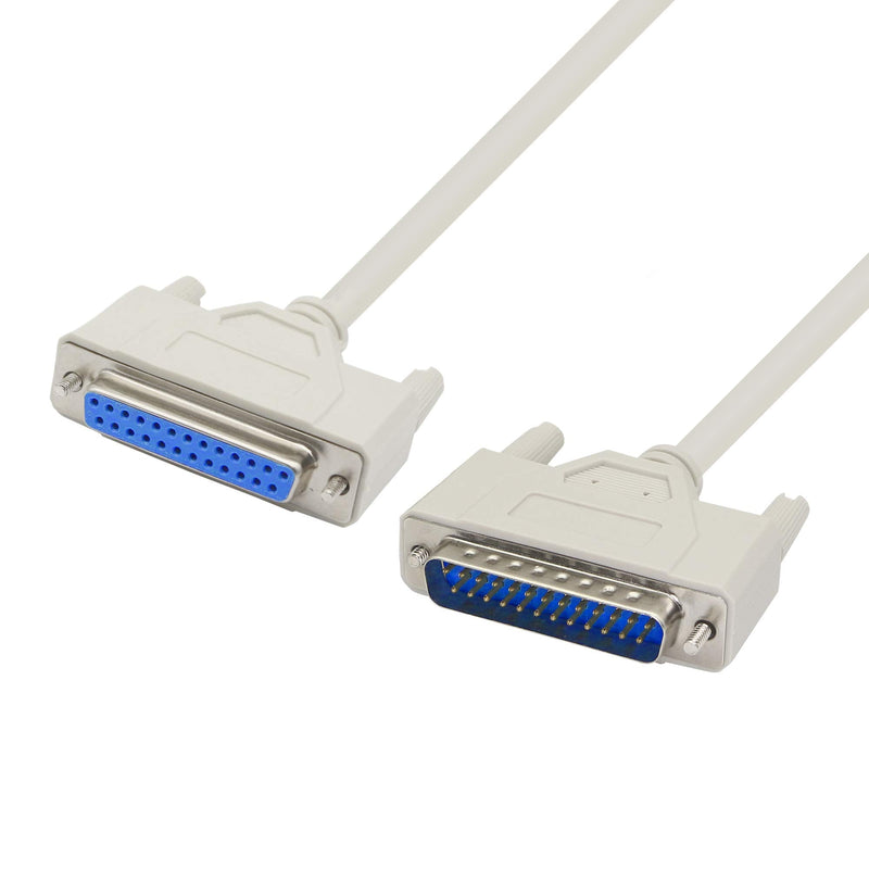 [AUSTRALIA] - 4.5 Feet DB25 Male to Female Parallel Printer Cable YOUCHENG for The Connection Between a Computer with DB25 Female Interface and The Printer 