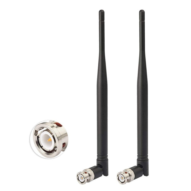Eightwood UHF 400MHz-900MHz Antenna BNC Male Antennae 2-Pack for Ham Radio Alinco Icom Uniden Scanner Handheld Amateur Receiver