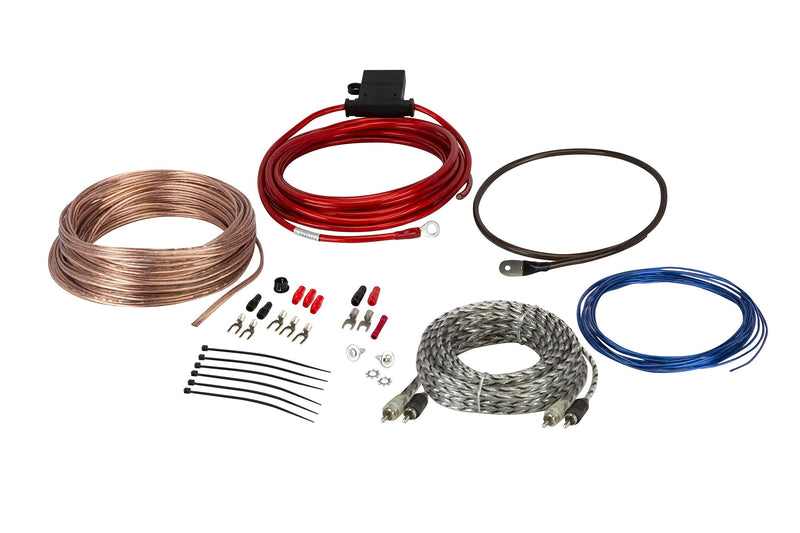 [AUSTRALIA] - Scosche Install Centric ICAK10 True 10 Gauge Hybrid OFC 2-Channel High Current Amplifier Wiring Kit Complete Car Amp Kit Twisted Pair Audio Cables, In-Line Fuse Holder 10 Gauge 2CH Complete 