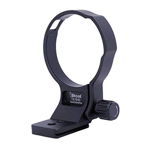 iShoot 76mm Metal Lens Collar Tripod Mount Ring Compatible with Tamron 18-400mm f/3.5-6.3 Di II VC HLD B028, Lens Support Holder Bracket Bottom is Arca-Swiss Fit Quick Release Plate Dovetail Groove