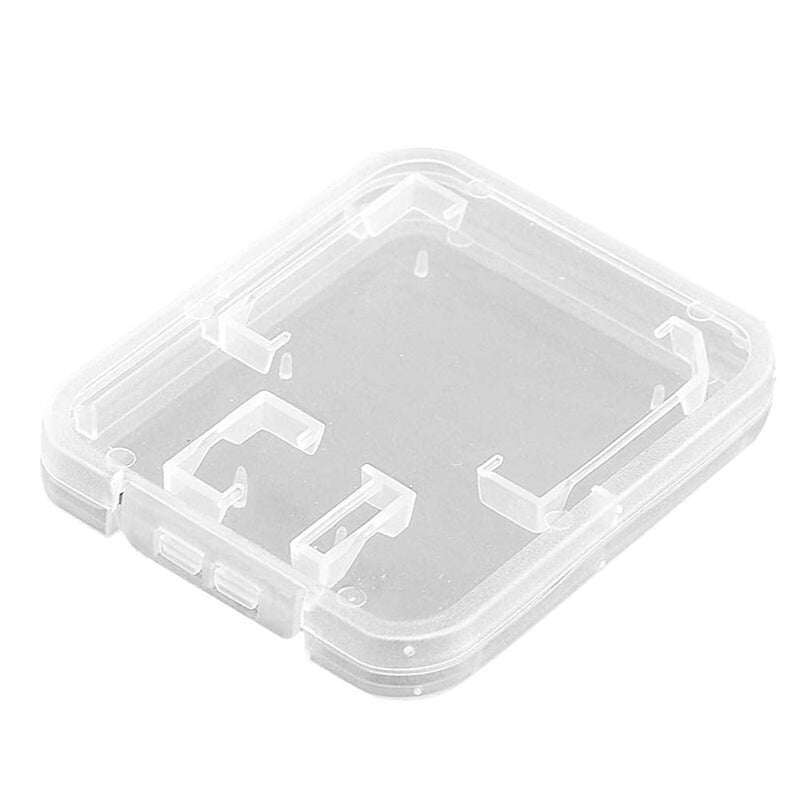 20 Pieces Clear Plastic Memory Card Case Memory Card Case Holder with SD Micro SD T-Flash Card (Only Include Case, Memory Card Not Included)