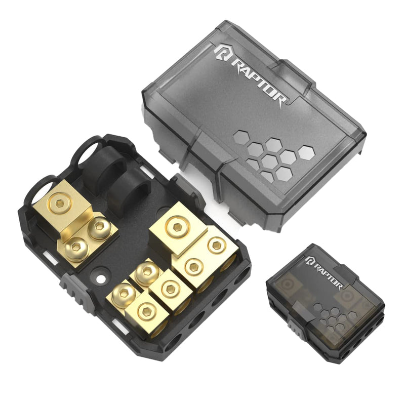 RAPTOR by METRA Electronics PRO Series MANL Fused 2-Way All-in-ONE Distribution Block - RMANLD