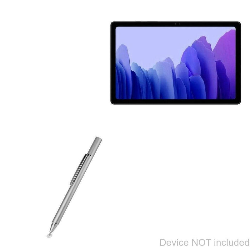 BoxWave Stylus Pen for Samsung Galaxy Tab A7 (7.0 in) (Stylus Pen by BoxWave) - FineTouch Capacitive Stylus, Super Precise Stylus Pen for Samsung Galaxy Tab A7 (7.0 in) - Metallic Silver