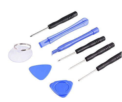 9in1 Screwdriver Tool Kit Repair Opening Pry Tools Set compatible with iPhone X/XR/XS/MAX / 8 / 7p / 7 /SE / 6s / 6s Plus / 6/6 Plus / 5S / 5 / 4S / 4 / 3G / iPod Touch