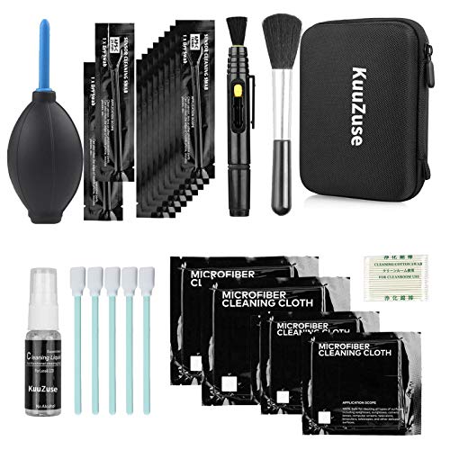 Professional DSLR Camera Cleaning Kit with APS-C Cleaning Swabs, Microfiber Cloths, Camera Cleaning Pen, for Camera Lens, Optical Lens and Digital SLR Cameras. pink