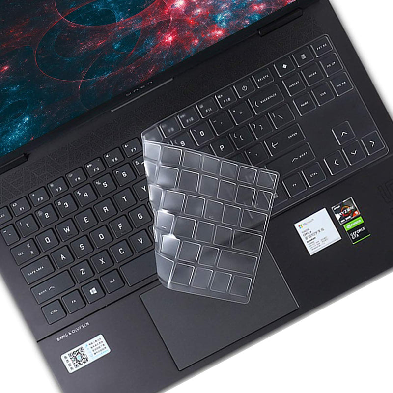 Ultra Thin Keyboard Cover Compatible 15.6" HP OMEN 15-ek000 15-ek0023dx 15-ek0013dx 15-ek0019nr 15-en000 15-en0013dx 15-en0023dx 15-en0029nr Series Gaming Laptop Accessories-TPU