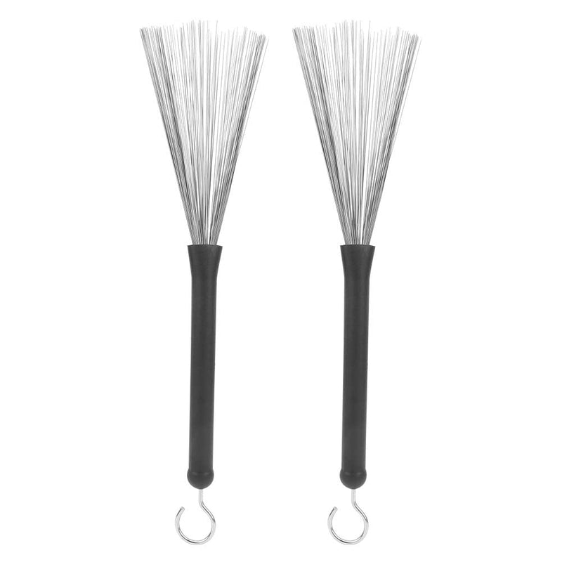 1 Pair Retractable Drum Wire Brushes Drum Stick Brushes for Jazz Folk Rock Band Playing Accessories