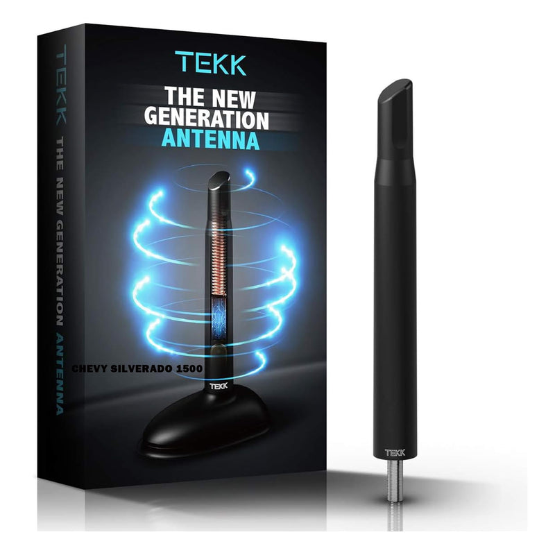 [AUSTRALIA] - Tekk Short Antenna Compatible with 2007-2026 Chevy Silverado 1500 / Designed for Optimized FM/AM Reception / 4.8 Inches 