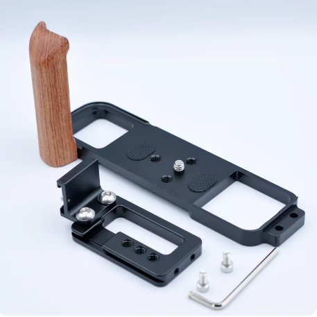[AUSTRALIA] - Wood Hand Grip Holder for Fujifilm GFX 50R Camera L Plate Bracket Wooden Handmade Handle 
