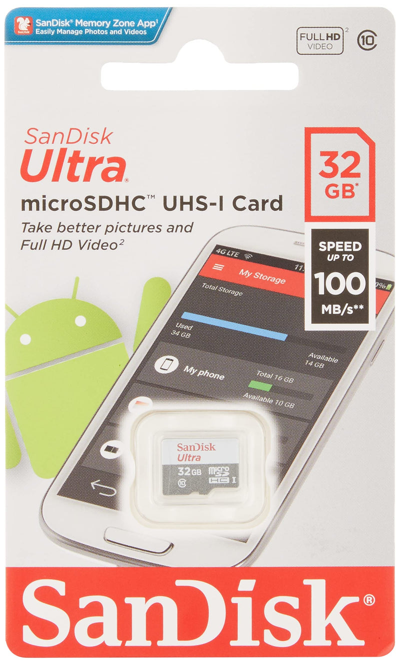 SanDisk Ultra microSDHC 32GB 100MB/s Class 10 UHS-I