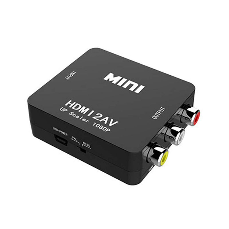 HDMI to RCA, HDMI to AV Converter Okubox 1080p 3RCA CVBs Composite Video Audio Converter Adapter Supporting PAL/NTSC for TV Stick, Roku, Chromecast, PC, Laptop, Xbox, HDTV, PS3 STB、Blue-Ray DVD Player