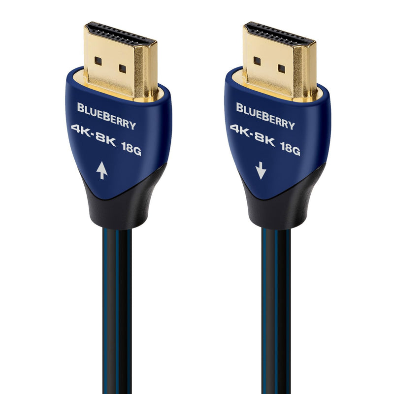 AudioQuest Blueberry 18 2.1 HDMI Cable - 4K/8K Ultra HD, in-Wall Rated, High-Speed, 18Gbps, HDR, eARC - 2.25m 2.25 Meters